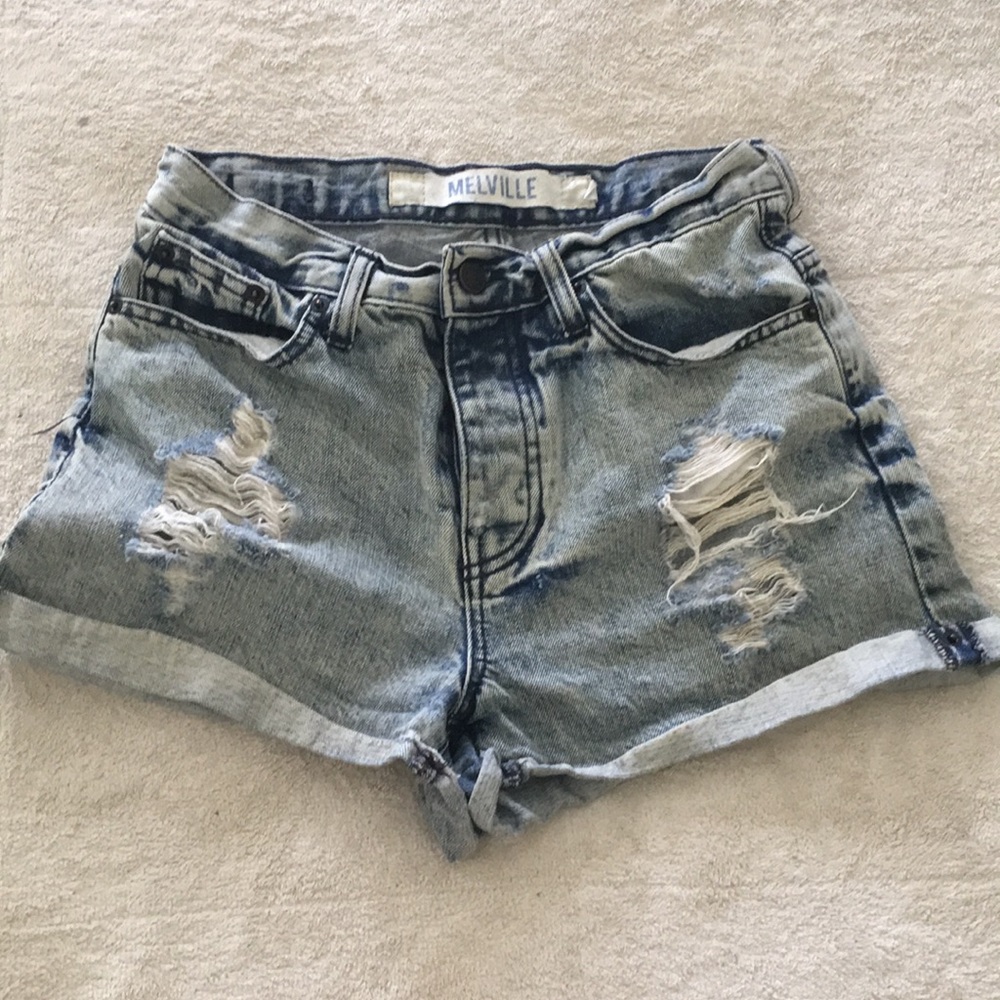 Brandy Melville high waisted denim shorts